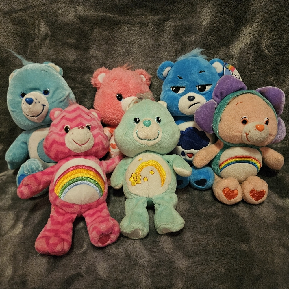 Care Bears Plush Collection - Blue, Pink, Green